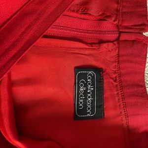 Red “flowy” mini skirt